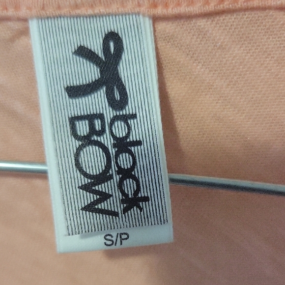 Stylish Peach V-Neck Women's Top - Picture 2 of 5